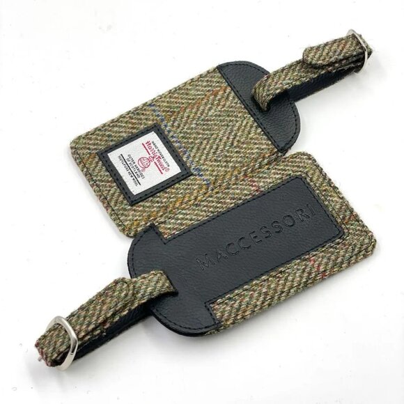 Harris Tweed Luggage Tag +BONUS Travel Magazine - Picture 1 of 6